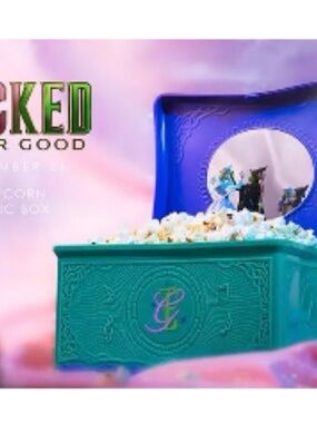Wicked For Good Movie Musical Popcorn Bucket Regal Theater 2025- New Sealed